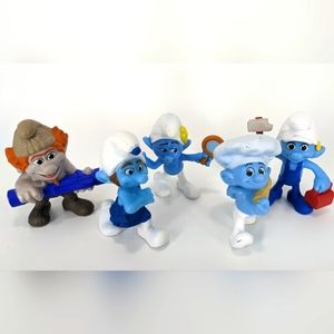 Smurfs McDonald's Happy Meal Toys Smurf Lot (5)